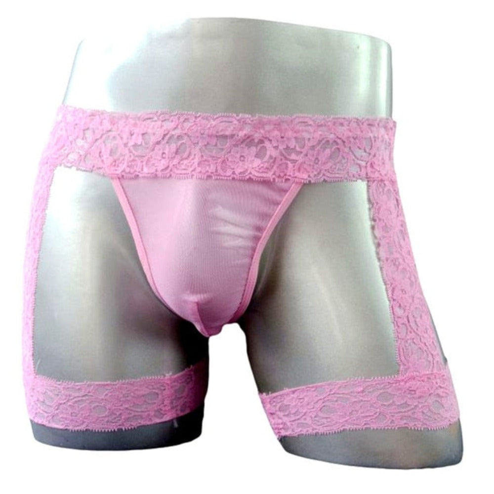 "Sissy Lyla" Hollow-Out Lace Thong for Men & Crossdressers