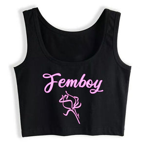 "Sissy Bessie" Femboy Crop Tank Top