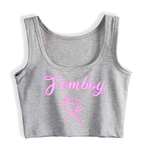 "Sissy Bessie" Femboy Crop Tank Top