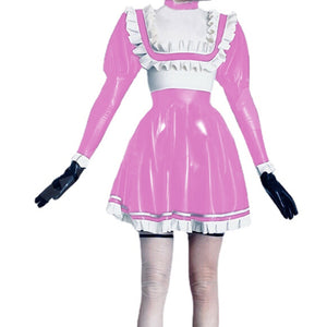 "Sissy Cleo" Wet Look Maid Dress