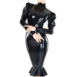 "Sissy Cori" Wet Look Dress