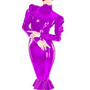 "Sissy Cori" Wet Look Dress