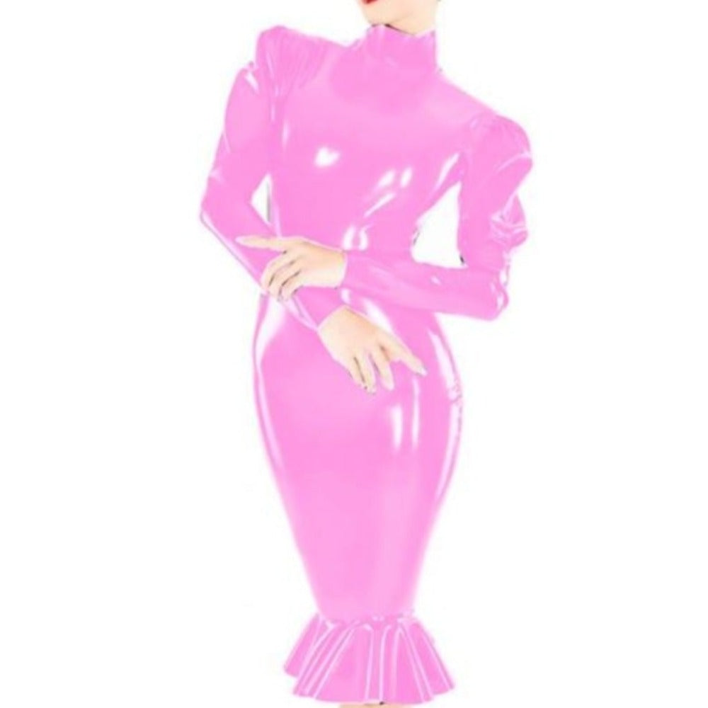 "Sissy Cori" Wet Look Dress