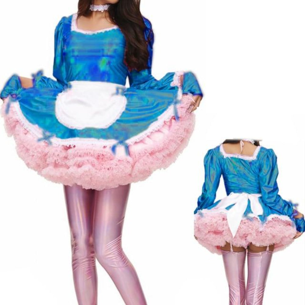 "Sissy Lolita" Shiny Maid Dress