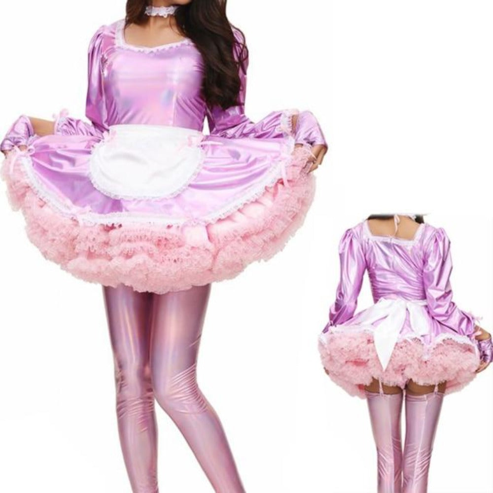 "Sissy Lolita" Shiny Maid Dress