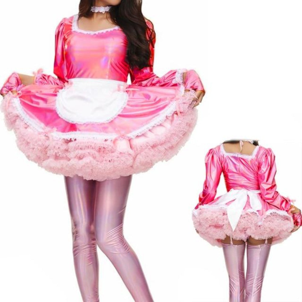 "Sissy Lolita" Shiny Maid Dress