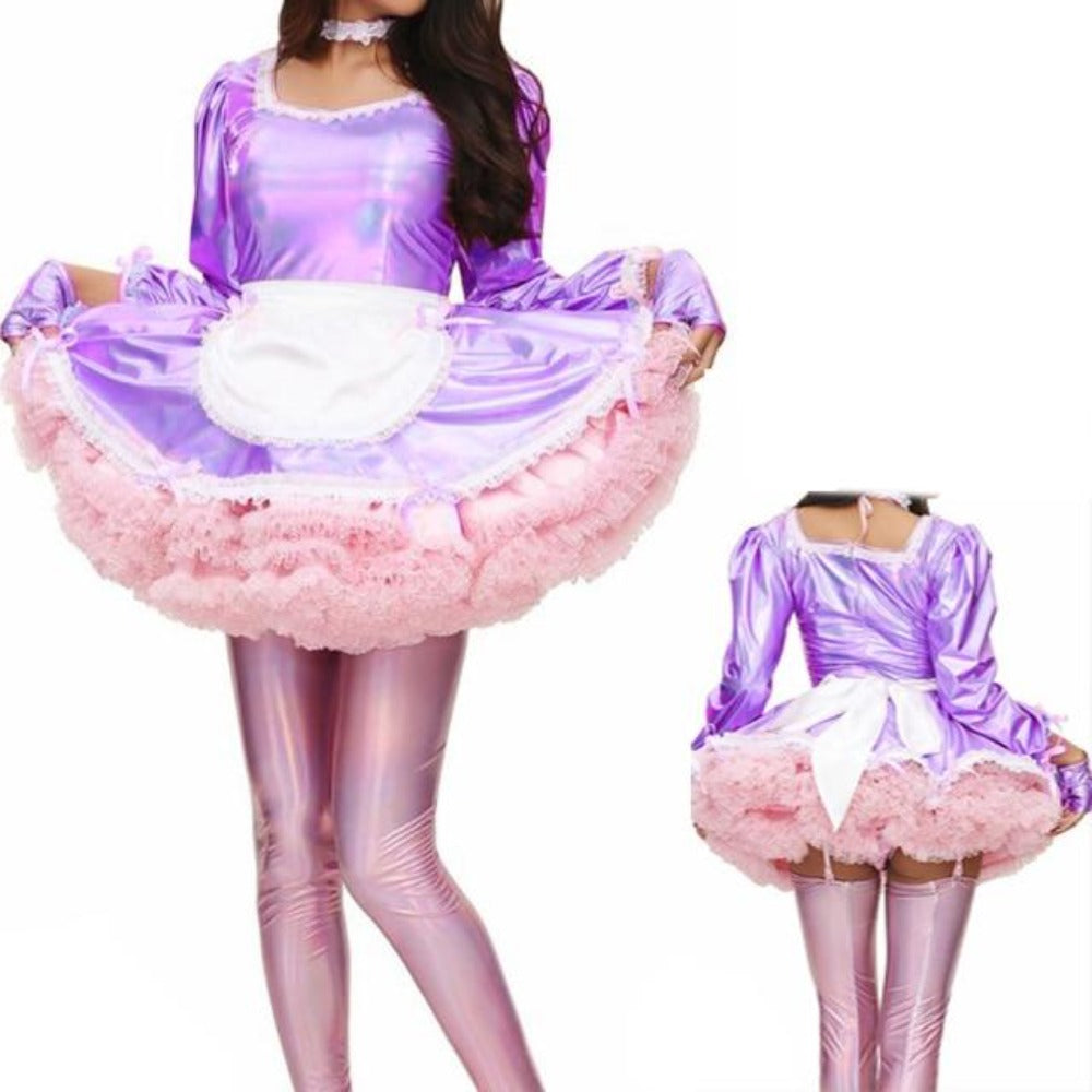 "Sissy Lolita" Shiny Maid Dress