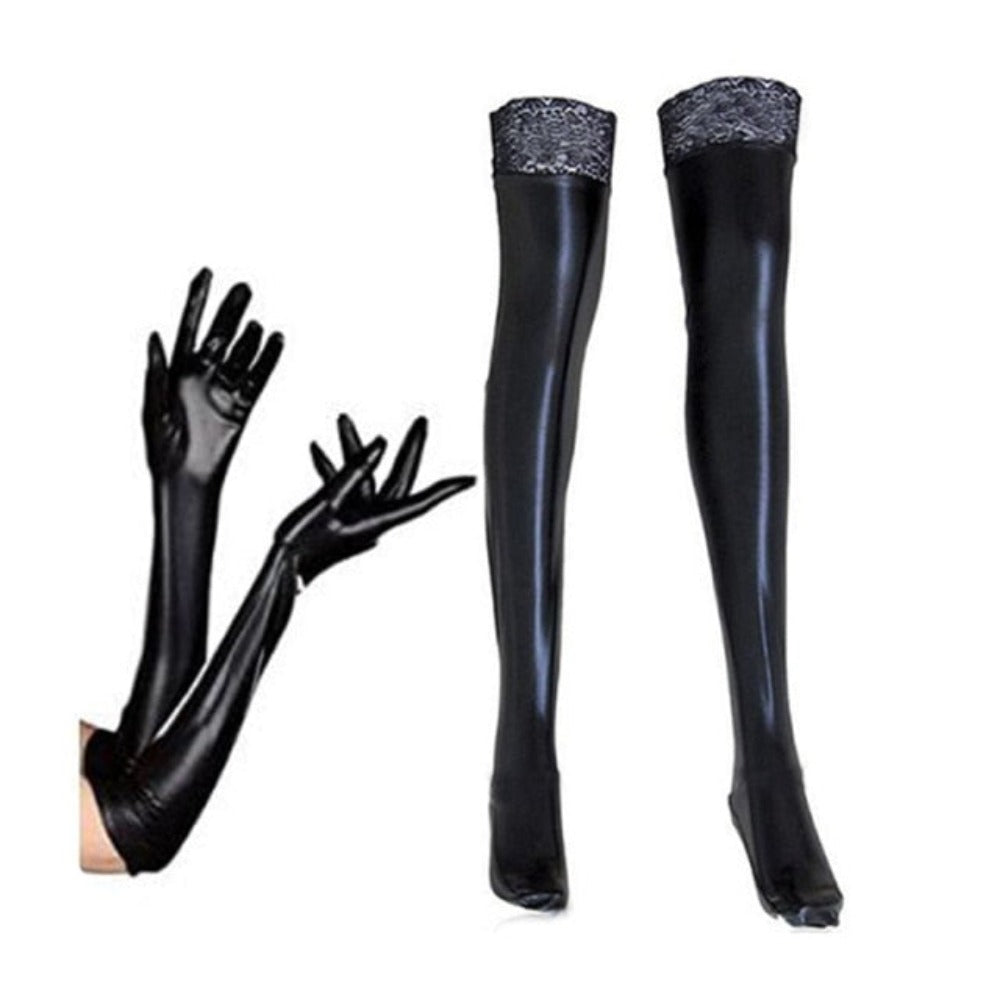 "Greer" Gloves & Stockings Set