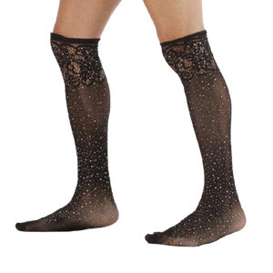 "Sissy Serenity" Black Stockings mens Feminine Fashion