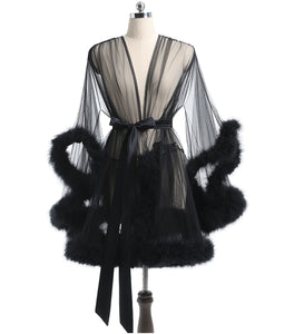 "Sissy Lorelei" Feathers Robe