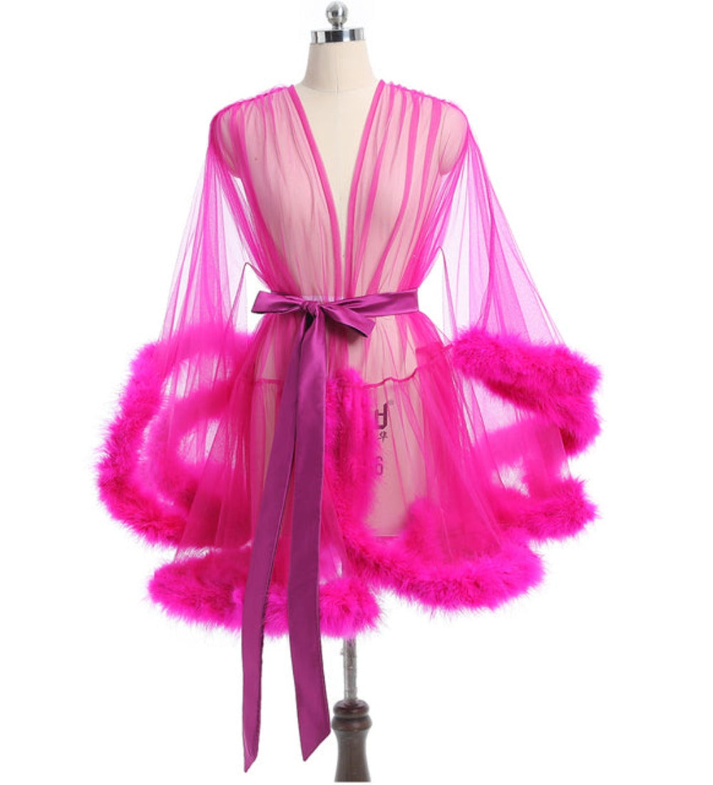 "Sissy Lorelei" Feathers Robe