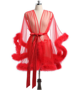 "Sissy Lorelei" Feathers Robe