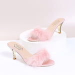 Load image into Gallery viewer, &quot;Sissy Stephanie&quot; Furry Sandals
