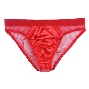 "Sissy Kimberly" Mesh Satin Briefs