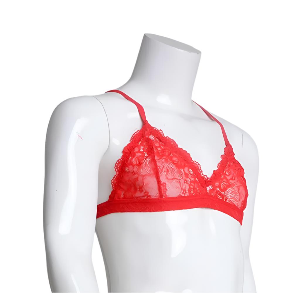 "Sissy Karen" Lace Bralette for Men