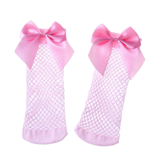Bow Knot Fishnet Socks.