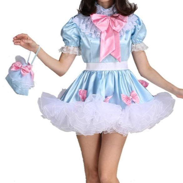 "Sissy Harmony" Satin Lockable Dress