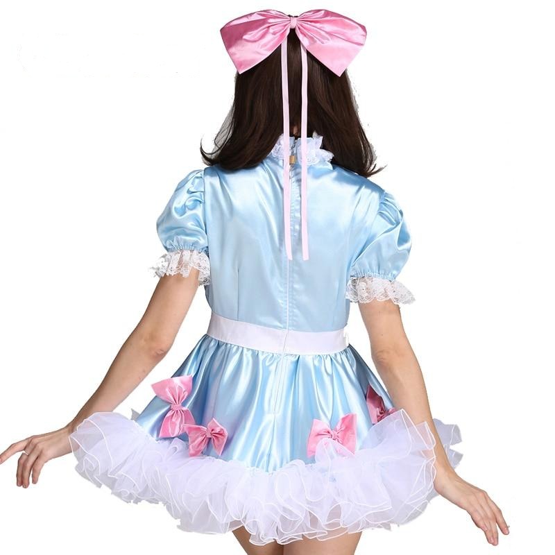 "Sissy Harmony" Satin Lockable Dress