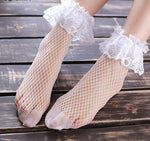 Load image into Gallery viewer, &quot;Sissy Tayla&quot; Lace Fishnet Socks
