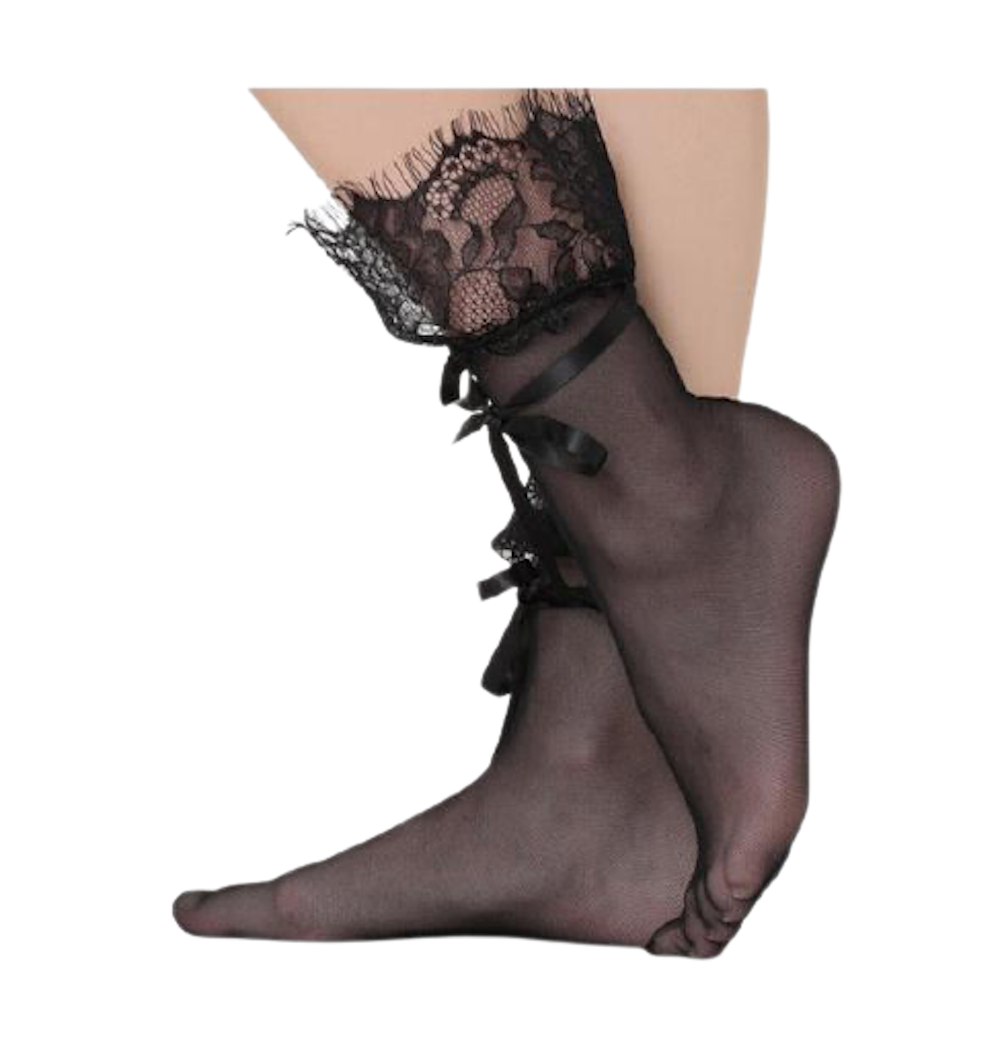 "Sissy Luciana"  Mesh Socks.