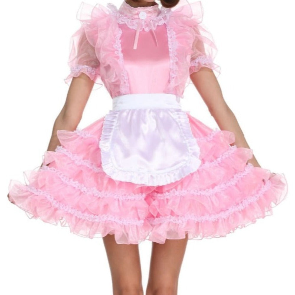 'Sissy Lou" Frilly Maid  Dress